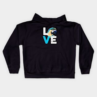 Macaw Parrot Love Funny Kids Hoodie